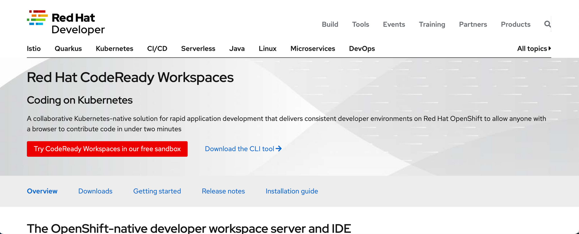 CodeReady Workspaces: Consistent Development Environments